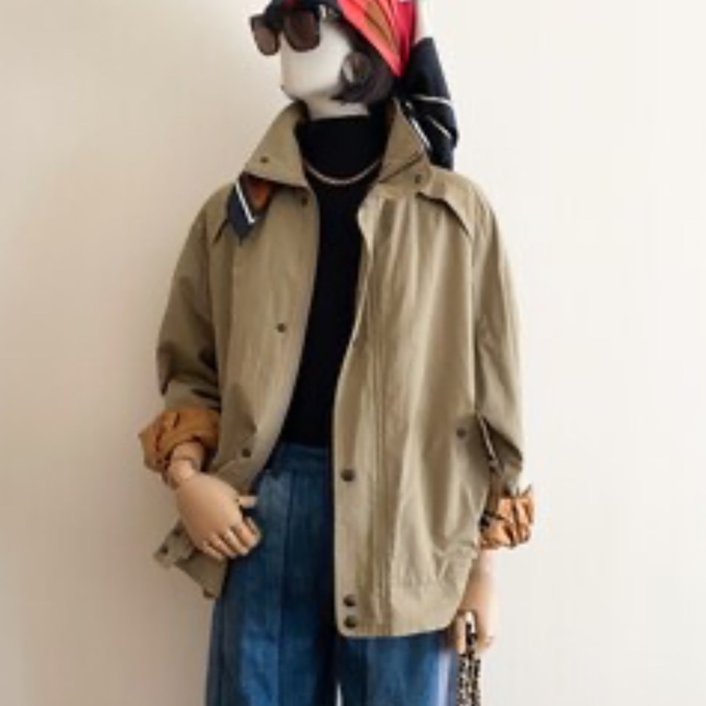 VTG Burberry parka -unisex Tan
